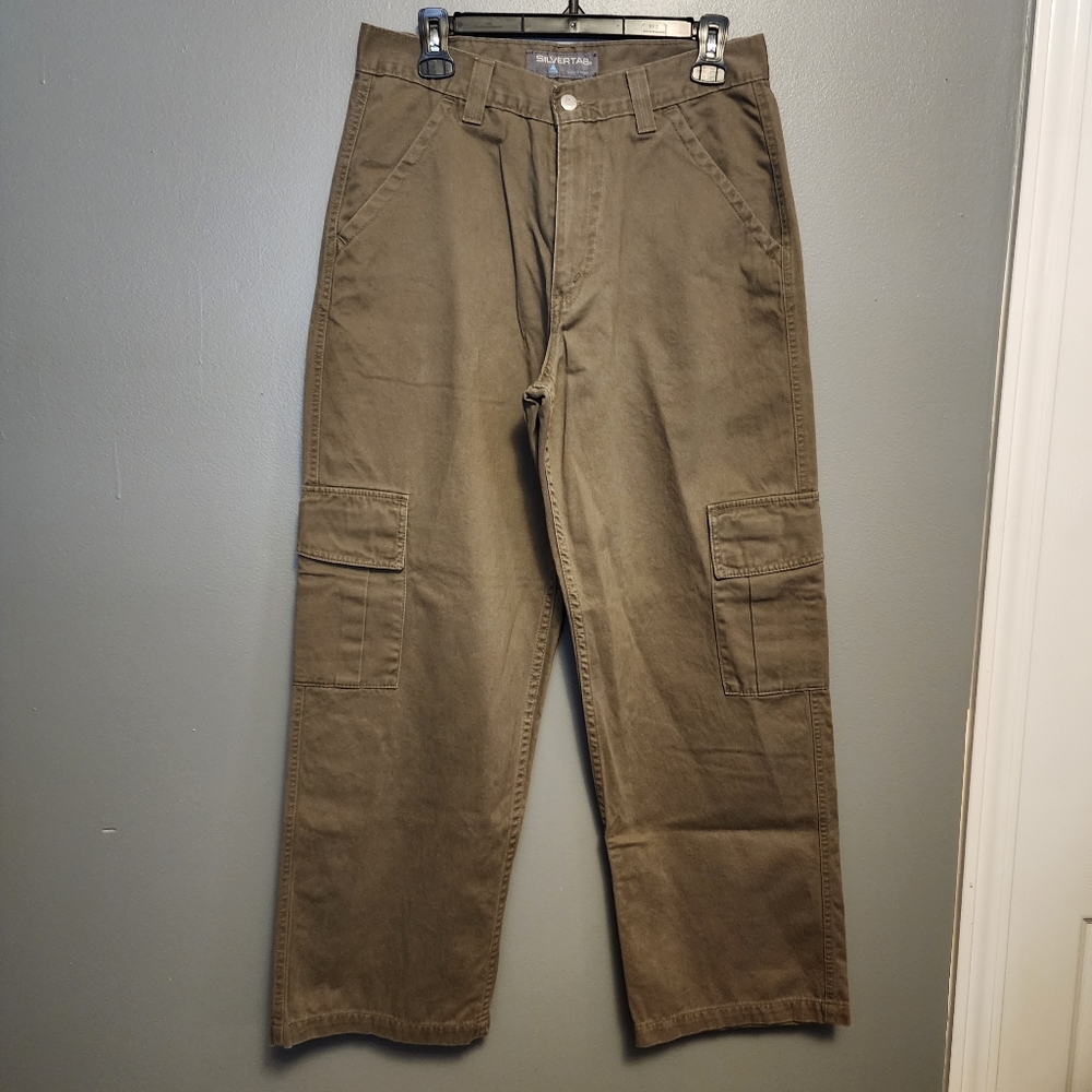 VTG 90's Levi's Silvertab tan cargo pants size 31x30